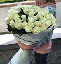 Букет 35 Белых роз #REPLACE_PRED# Поселок Конезавода