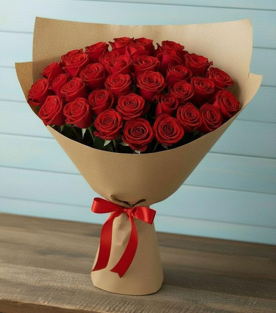 Букет Красные розы Милано в Поселок Конезавода