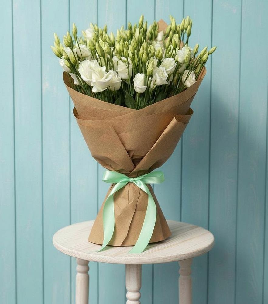 Букет цветов из: Лизиантусы в Поселок Конезавода