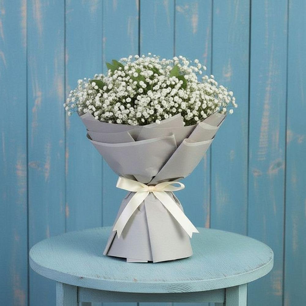 Букет цветов из: Гипсофила в Поселок Конезавода