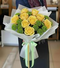 Букет цветов из:  Хризантемы и Розы #REPLACE_PRED# Поселок Конезавода