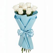 Букет 7 белых роз Проуд #REPLACE_PRED# Поселок Конезавода