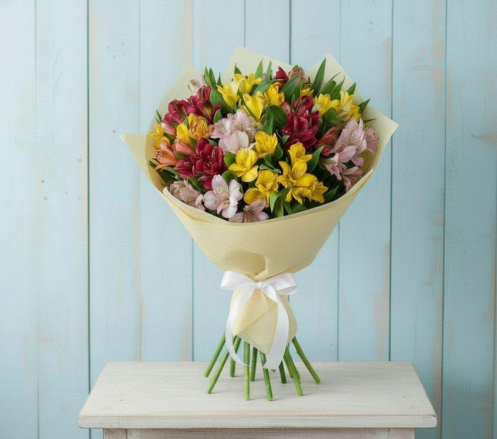 Букет цветов из: Альстромерии в Поселок Конезавода