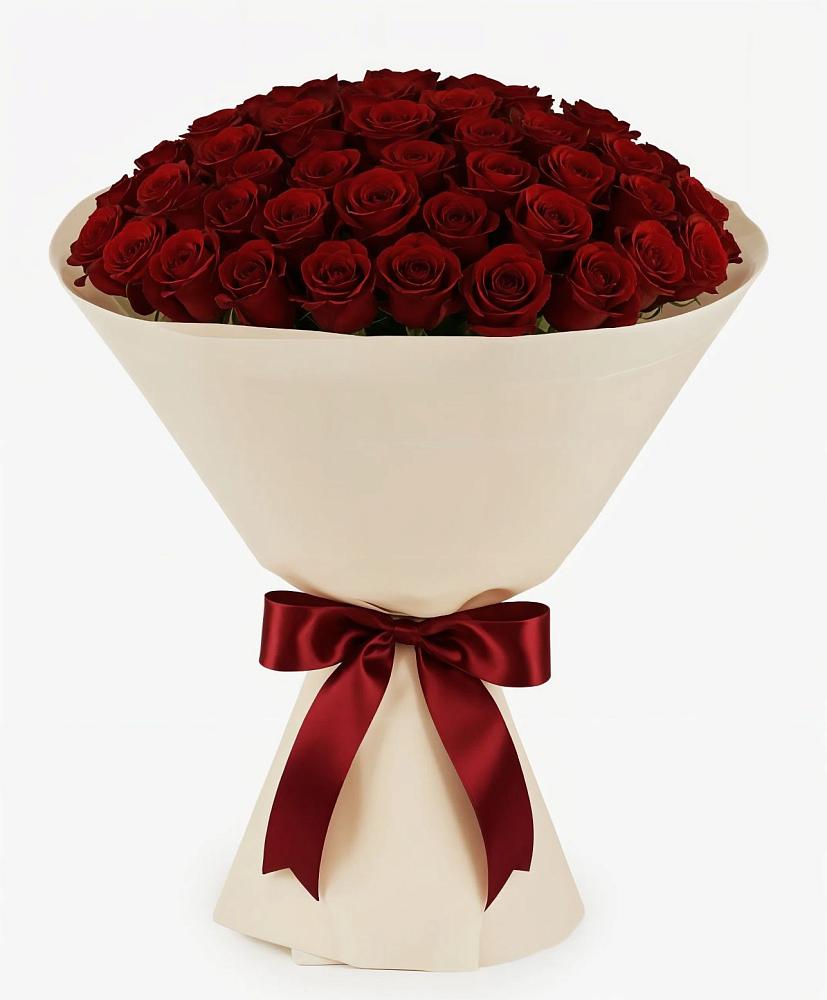 Букет 101 Бордовая роза Блэк Бакарра в Поселок Конезавода