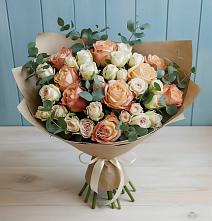Букет цветов из:  Альстромерии и Розы #REPLACE_PRED# Поселок Конезавода
